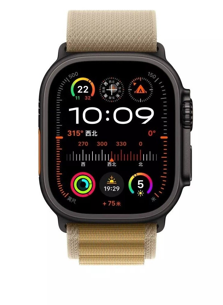 سوار حلقي رياضي ألبين بنمط محبوك من النايلون لساعة أبل الترا 1/2 49 مم 46 مم 45 مم 44 مم 42 مم سوار رياضي متوافق مع ساعة أي وتش أصدار 10 9 8 7 6 5 4 3 2 1 - Image 3